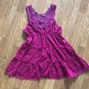💥Sale💥 Free People Magenta Purple Tunic Top Sz 6